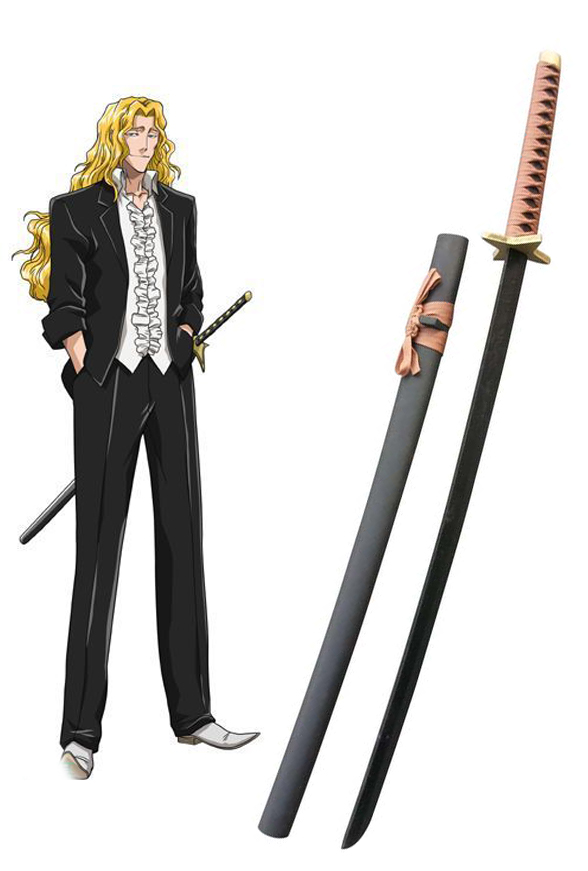 Bleach Otoribashi Rojuro Zanpakutou Kinshara Cosplay Wooden Weapons